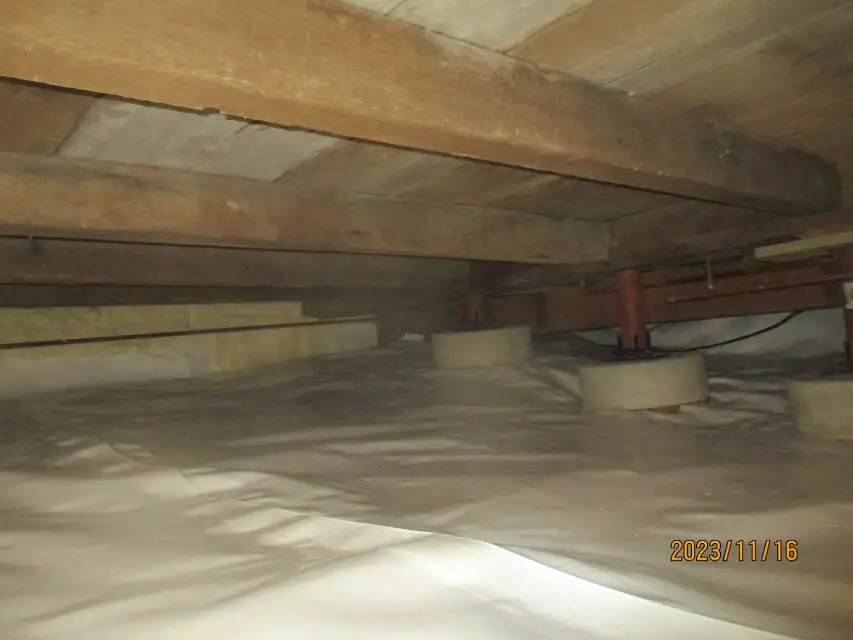 Crawl space repair after