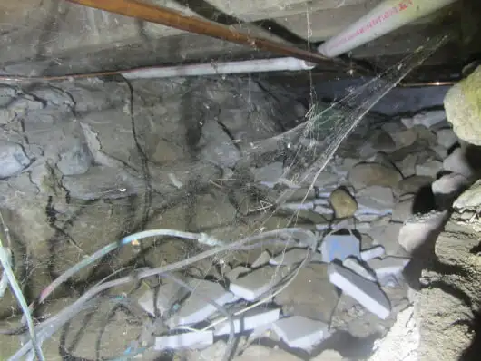 Crawl space repair before