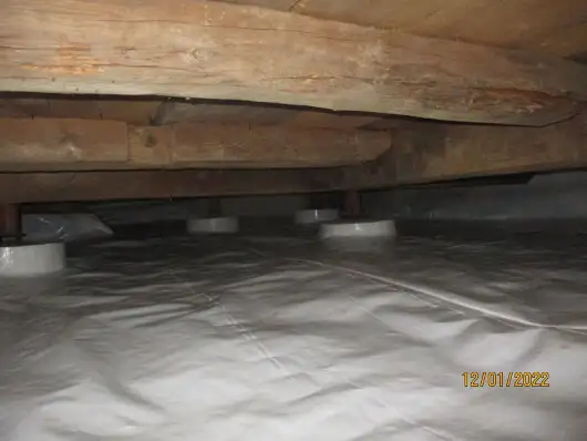 Crawl space repair after